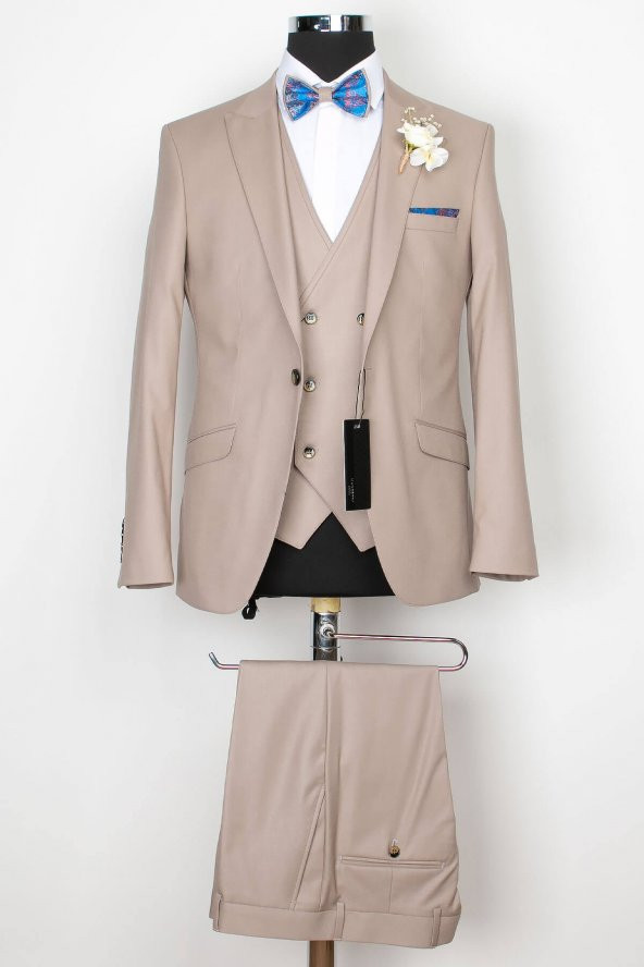 Erkek - Damatlık - Takım - Elbise - Bej - MNZ8015