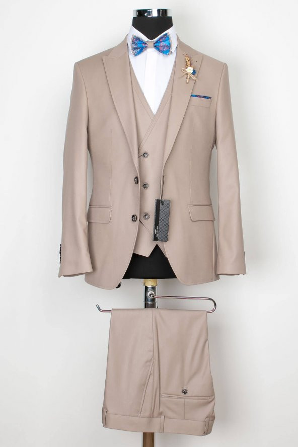 Erkek - Damatlık - Takım - Elbise - Bej - MNZ8020