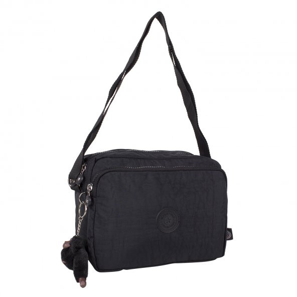 Bagacar Urban 3025 Klınkır Çapraz Omuz Çantası Siyah