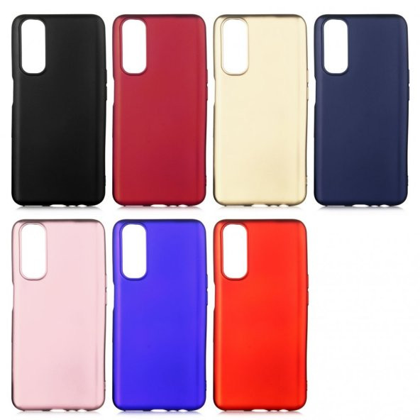 KNY Realme 7 Kılıf Ultra İnce Mat Silikon Mavi - 3