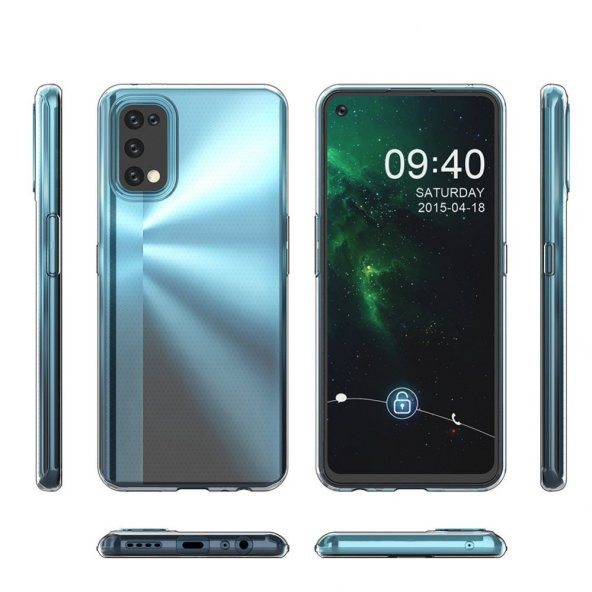 KNY Realme 7 Pro Kılıf Ultra İnce Şeffaf Silikon Şeffaf - 4