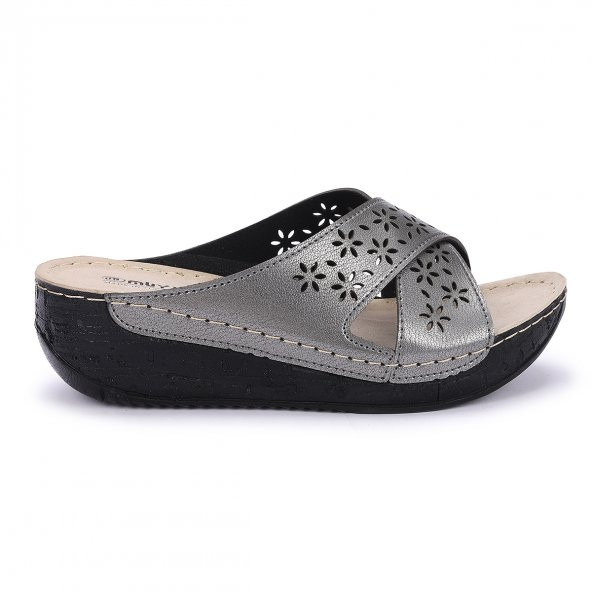Muya 98800-3380 Günlük Anatomik Bayan Terlik Platin - 7
