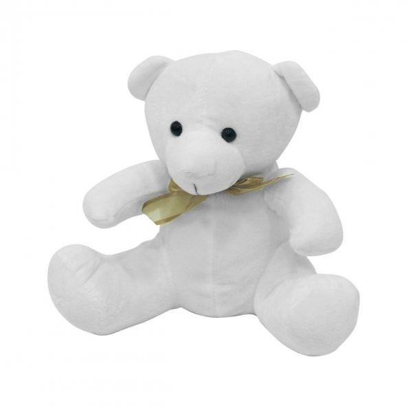 Peluş Oturan Kurdelalı Ayı 23 cm - 3