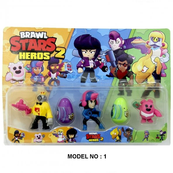 Brawl Stars Heros 3lü Figür Seti - 3