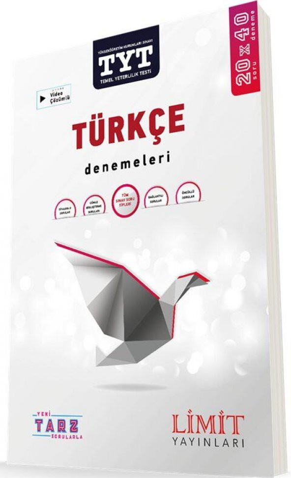 TYT Türkçe Yeni Tarz Sorularla Denemeleri Limit Yayınları