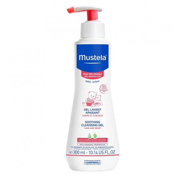 Mustela Soothing Baby Çok Hassas Cilt Rahatlatıcı Şampuan 300 ml - 1