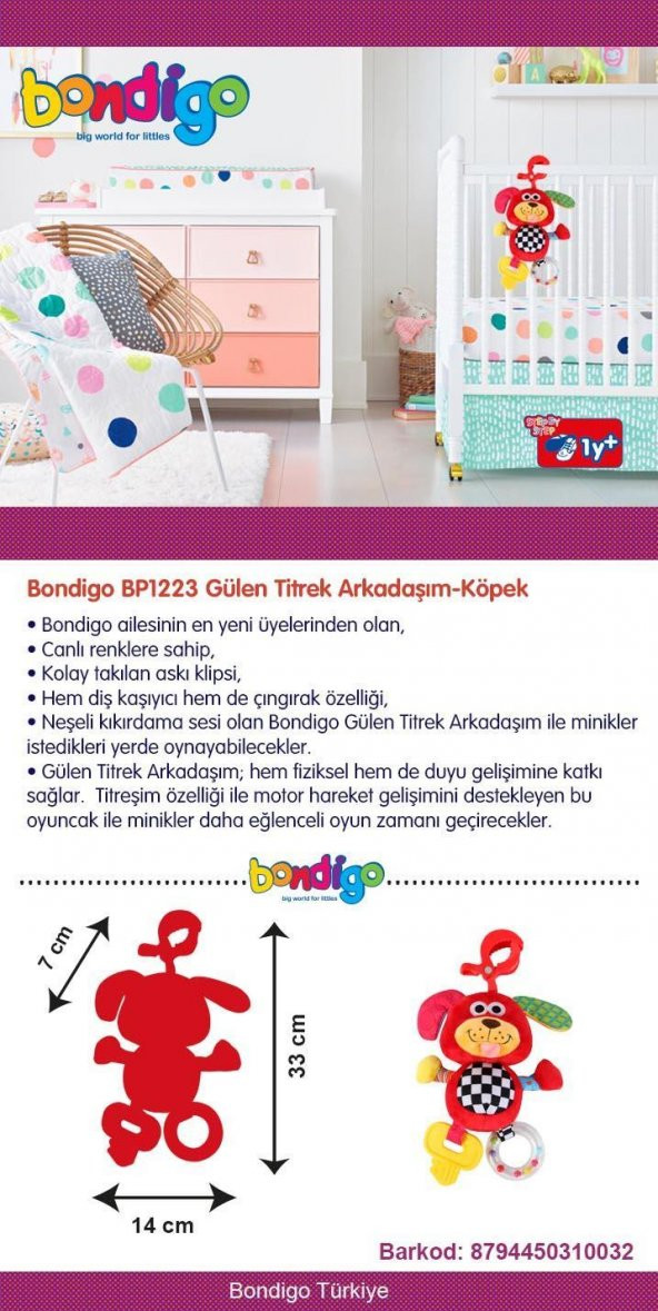 Bondigo Gülen Titrek Arkadaşım Köpek BP1223 - 2