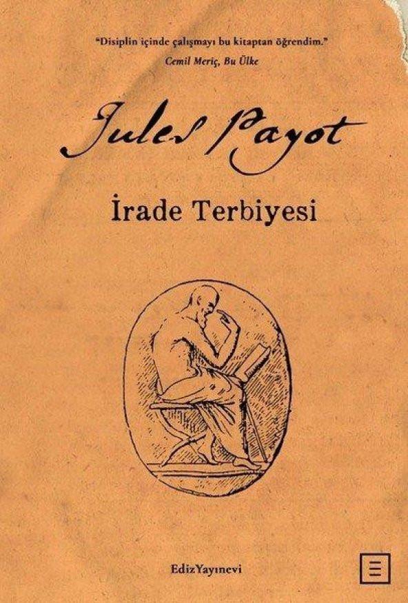 İrade Terbiyesi   Jules Payot   Ediz Yayınevi