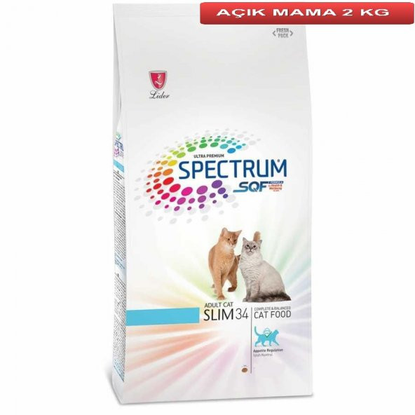 Spectrum Slim 34 Kısır Kedi Maması 2 Kg AÇIK