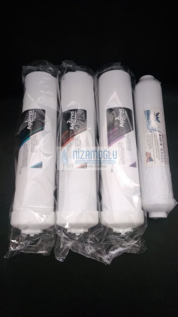 Su Arıtma Cihazı Filtresi Kapalı Kasa 4 lü Filtre Seti 12 İnç - 2