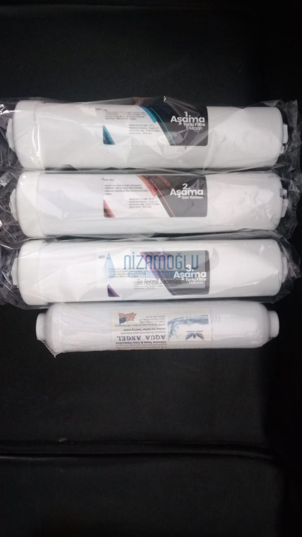 Su Arıtma Cihazı Filtresi Kapalı Kasa 4 lü Filtre Seti 12 İnç - 3