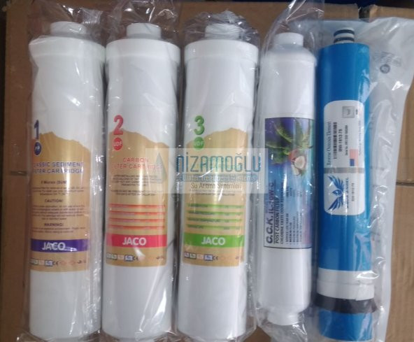 Kasalı Arıtma  İnline 5 li Filtre Seti Premium