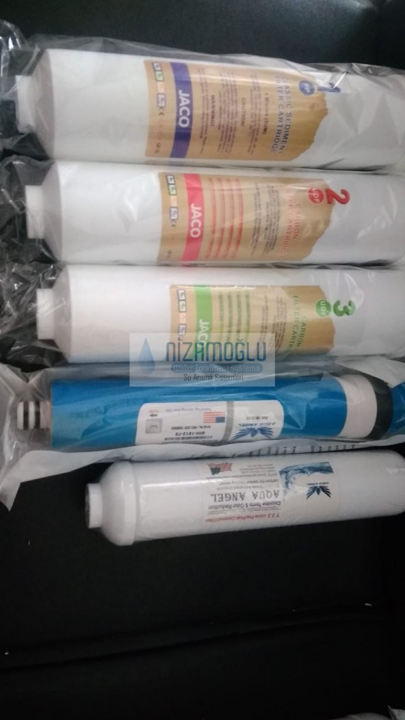 Kasalı Arıtma  İnline 5 li Filtre Seti Premium - 2