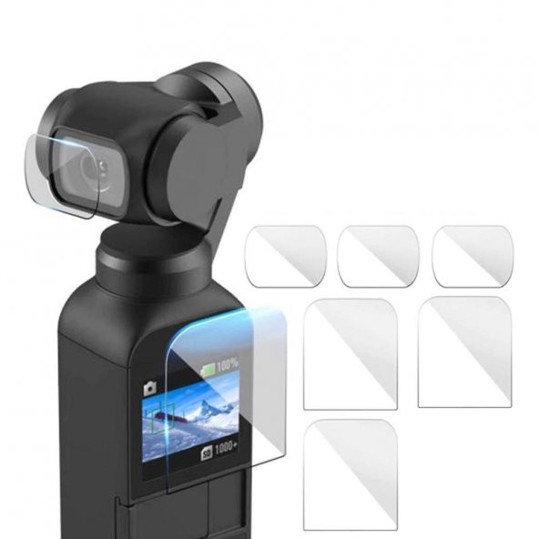 Dji Osmo Pocket 2 Ekran ve Lens Koruyucu Jelatin