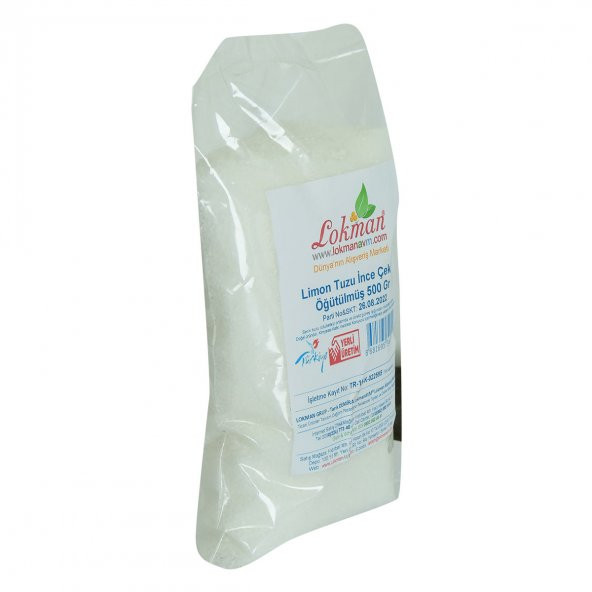 LokmanAVM Limon Tuzu İnce Çekim Öğütülmüş 500 Gr Paket - 4