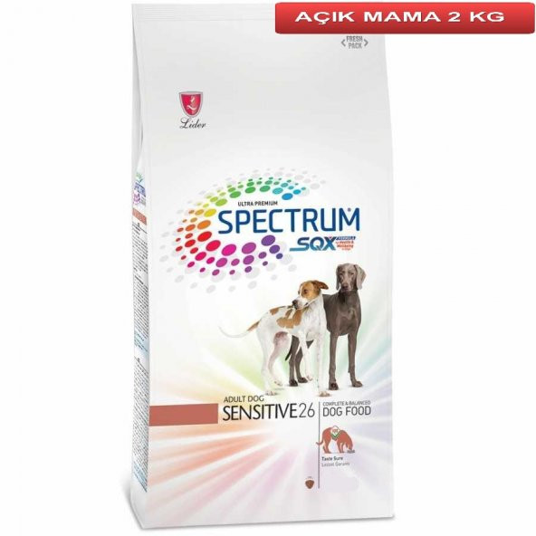 Spectrum Sensitive 26 Kuzulu Yetişkin Köpek Maması 2 Kg AÇIK