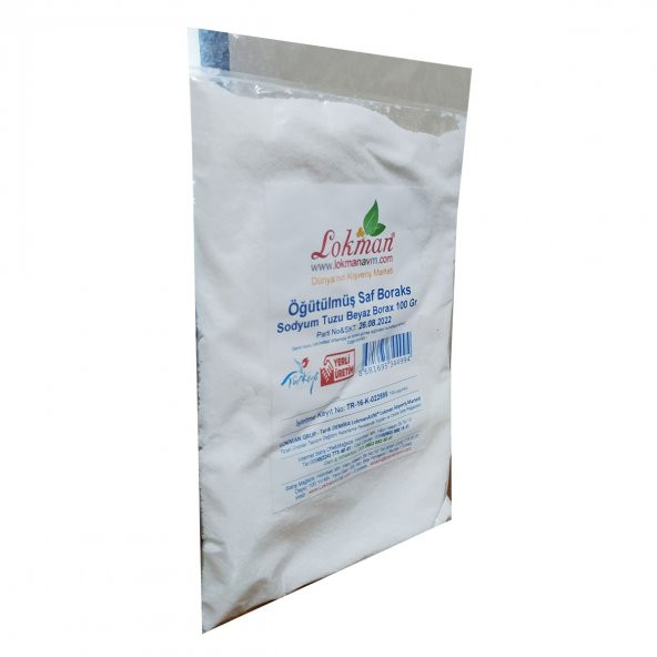 LokmanAVM Öğütülmüş Saf Boraks Sodyum Tuzu Beyaz Borax 100 Gr - 5