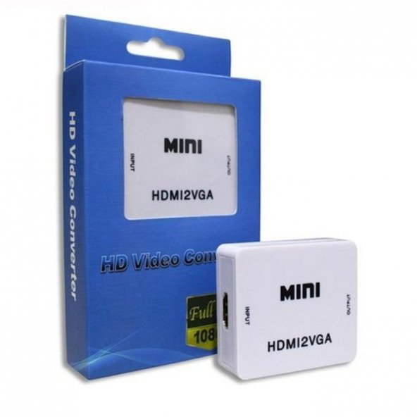 HADRON HD224 VGA TO HDMI ÇEVİRİCİ DÖNÜŞTÜRÜCÜ CONVERTER VGA HDMI ÇEVİRİCİ