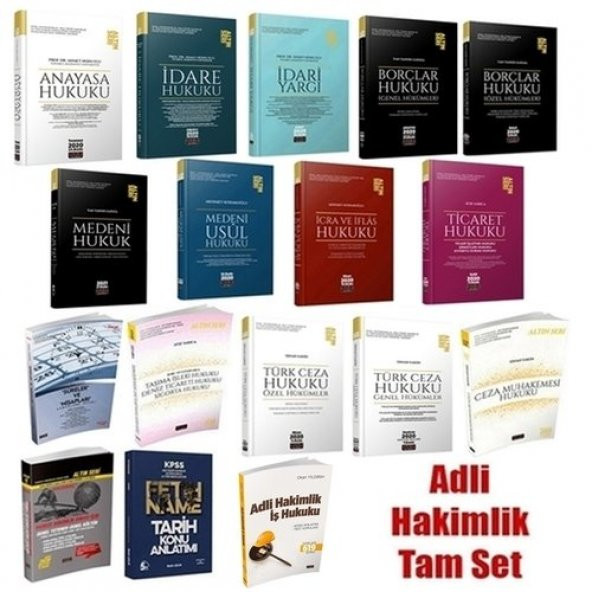 Altın Seri Adli Hakimlik Sınavlarına Hazırlık Konu Anlatımlı Tam Set Savaş Yayınları