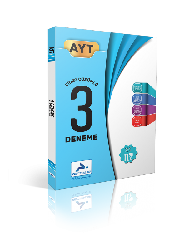 AYT Video Çözümlü 3 Fasikül Deneme PRF Paraf Yayınları