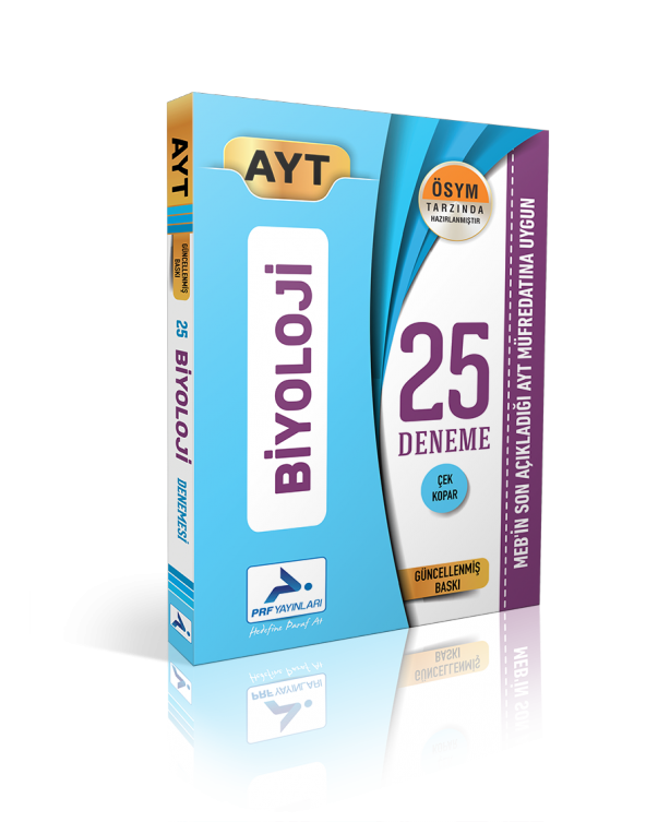 AYT Biyoloji 25 Deneme 2020 Özel Paraf Yayınları