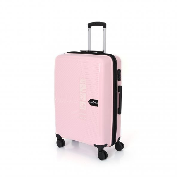 Hotowa Gold PP Valiz 8008 Pembe Valiz Seti - 3
