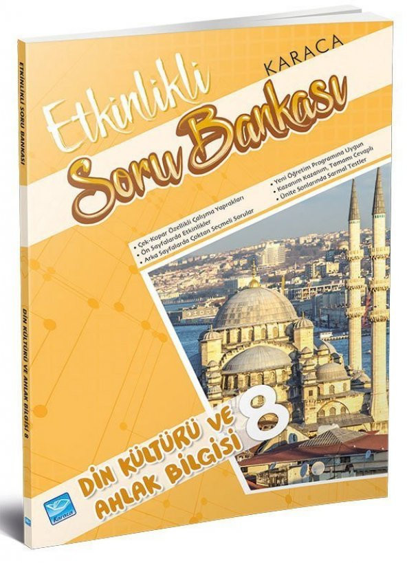 8. Sınıf Din Kültürü ve Ahlak Bilgisi Etkinlikli Soru Bankası Karaca Eğitim Yayınları