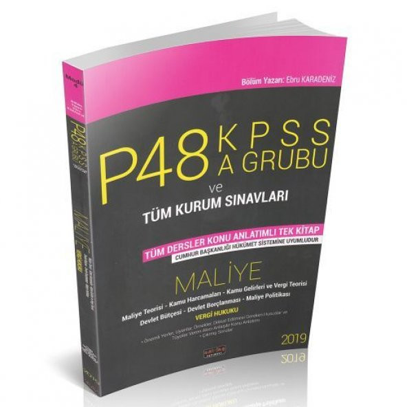 KPSS P48 A Grubu Maliye Konu Anlatımlı Savaş Yayınları