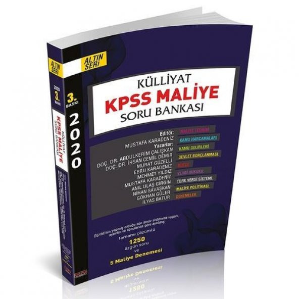 Külliyat KPSS Maliye Soru Bankası Savaş Yayınları - 1