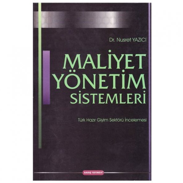 Maliyet Yönetim Sistemleri Savaş Yayınları - 1