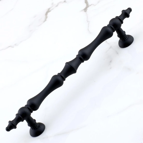 Nilay Siyah Metal Kulp 96 mm-9.6 cm Mobilya Çekmece Mutfak Dolabı Dolap Kulpları Kulbu Kulpu Siyah - Resim 2