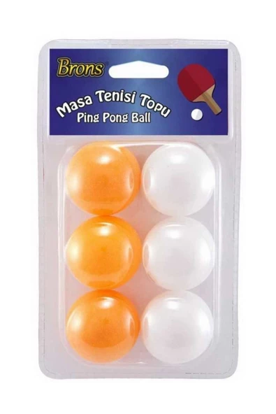 Brons Pinpon Topu 6 Lı Paket Pingpong (Br-150)