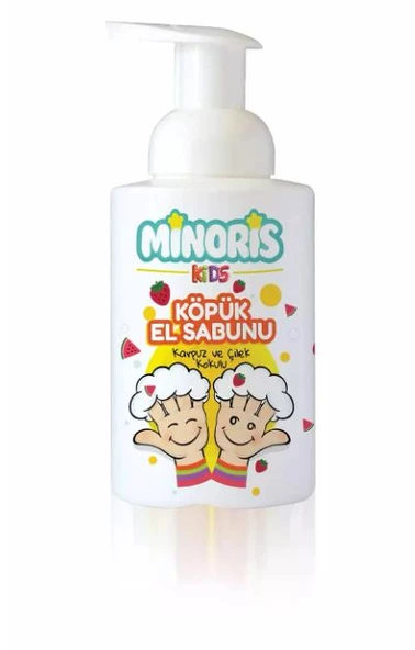 Minoris Kids Köpük El Sabunu Karpuz Ve Çilek Aromalı 300ml