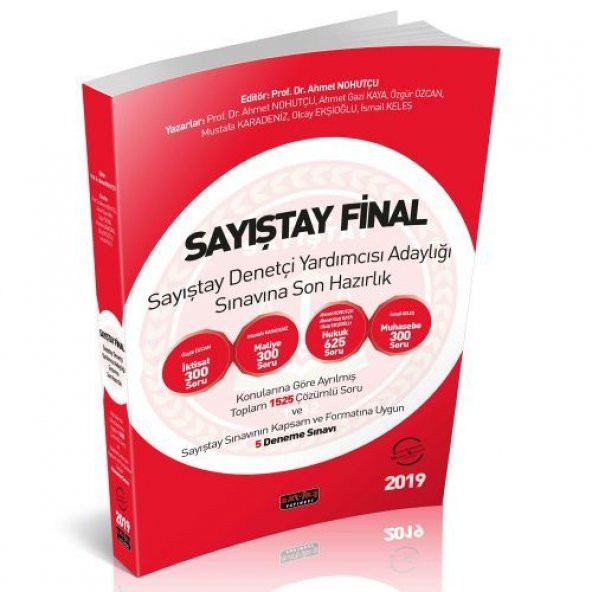 Sayıştay Final Sayıştay Denetçi Yardımcısı Adaylığı Sınavına Son Hazırlık Soru Bankası Savaş Yayınları