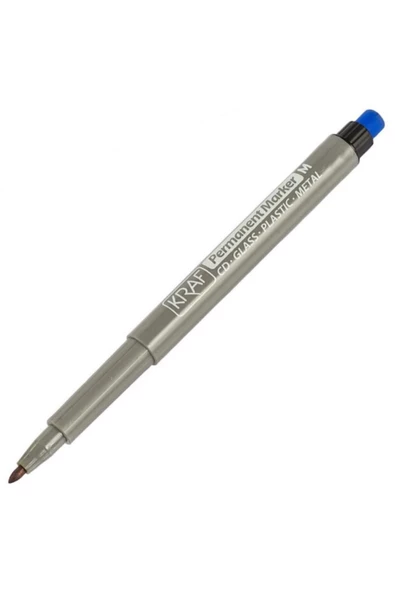 KRAF Permanent Markör M Siyah Silgili 10lu Paket