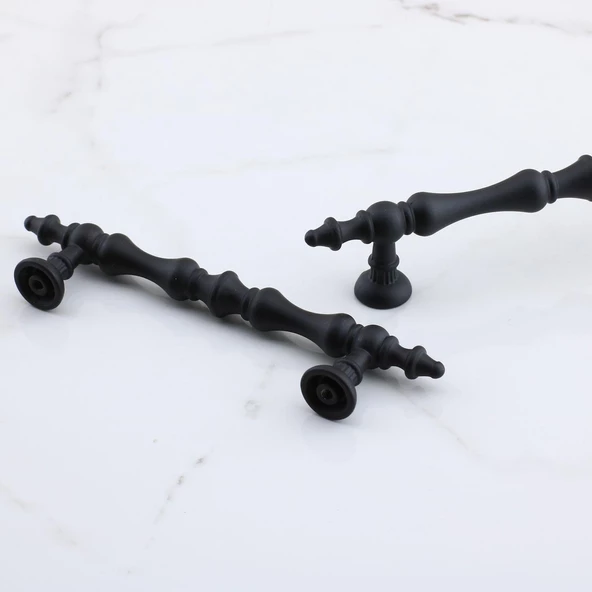 Nilay Siyah Metal Kulp 96 mm-9.6 cm Mobilya Çekmece Mutfak Dolabı Dolap Kulpları Kulbu Kulpu Siyah - Resim 10
