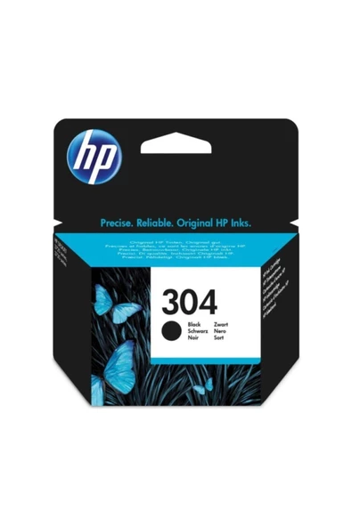 HP 304 Black Siyah Kartuş N9k06ae ürün görseli 1