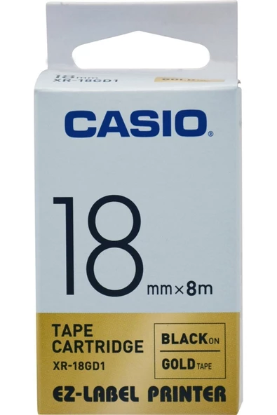 NEVADA Xr-18gd1 (gold/black) Etiket Yazıcısı Kartuşu Altın Renk Üstüne Siyah Baskı - 2