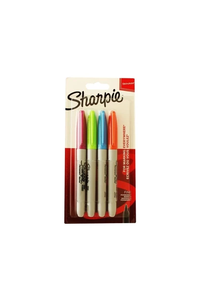 Sharpie Canlı Renkler 4lü Set