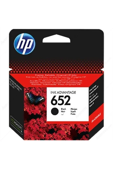HP F6v25ae 652 Siyah Mürekkep Kartuşu - Resim 2