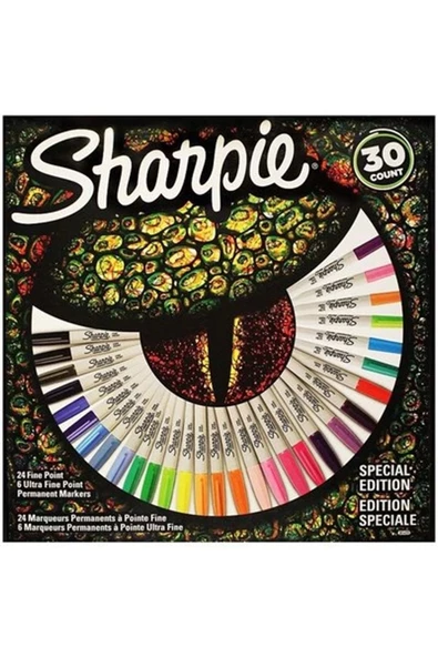 Sharpie Permanent 30 Renkli Kalem Seti 2061127 Kertenkele