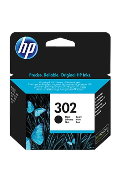 HP 302 Siyah Mürekkep Kartuşu F6U66AE