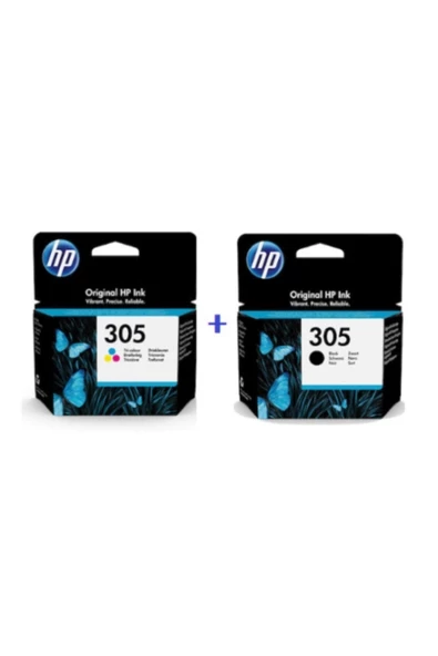 HP 305 Renkli Ve Siyah 2'li Set