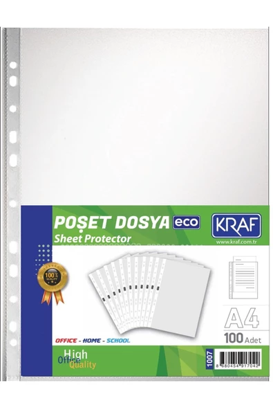 Omnixer 1007 Eco 100'lü Poşet Dosya