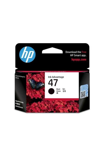 HP 47 Siyah Mürekkep Kartuşu (6zd21ae) Deskjet Ultra 4828