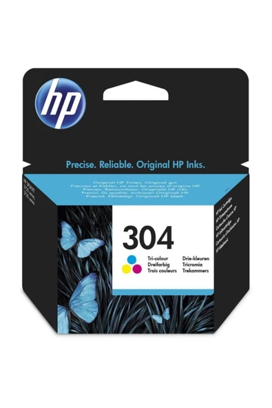 HP 304 N9k05ae / Deskjet 2600/2620/2630 /3720 / 3730 / 3732 Renkli Orjinal Kartuş ürün görseli 1
