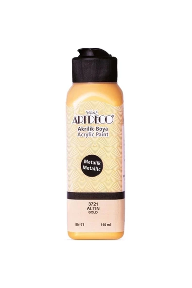 Artdeco Akrilik Boya 140 ml Metalik Altın 071r-3721-