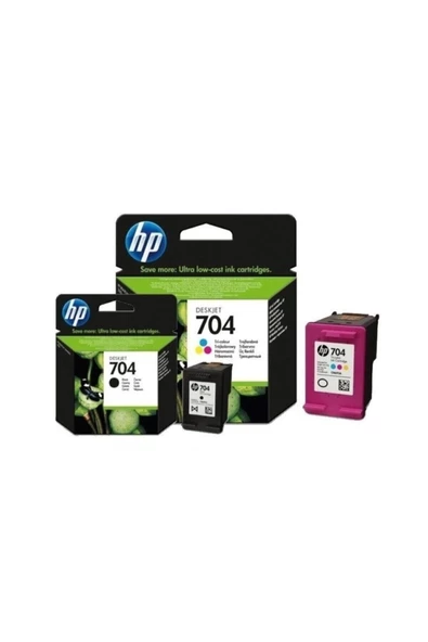 HP 704 Renkli Ve Siyah Set ürün görseli
