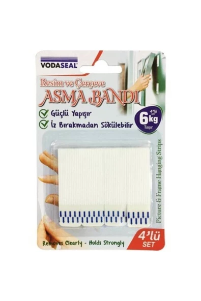 Vodaseal Resim Ve Çerçeve Asma Bandı - 4 Lü Set