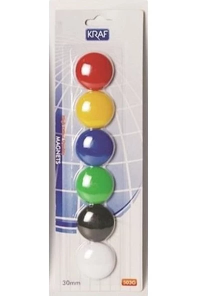 KRAF Mıknatıs 3 Cm 6'lı Blister